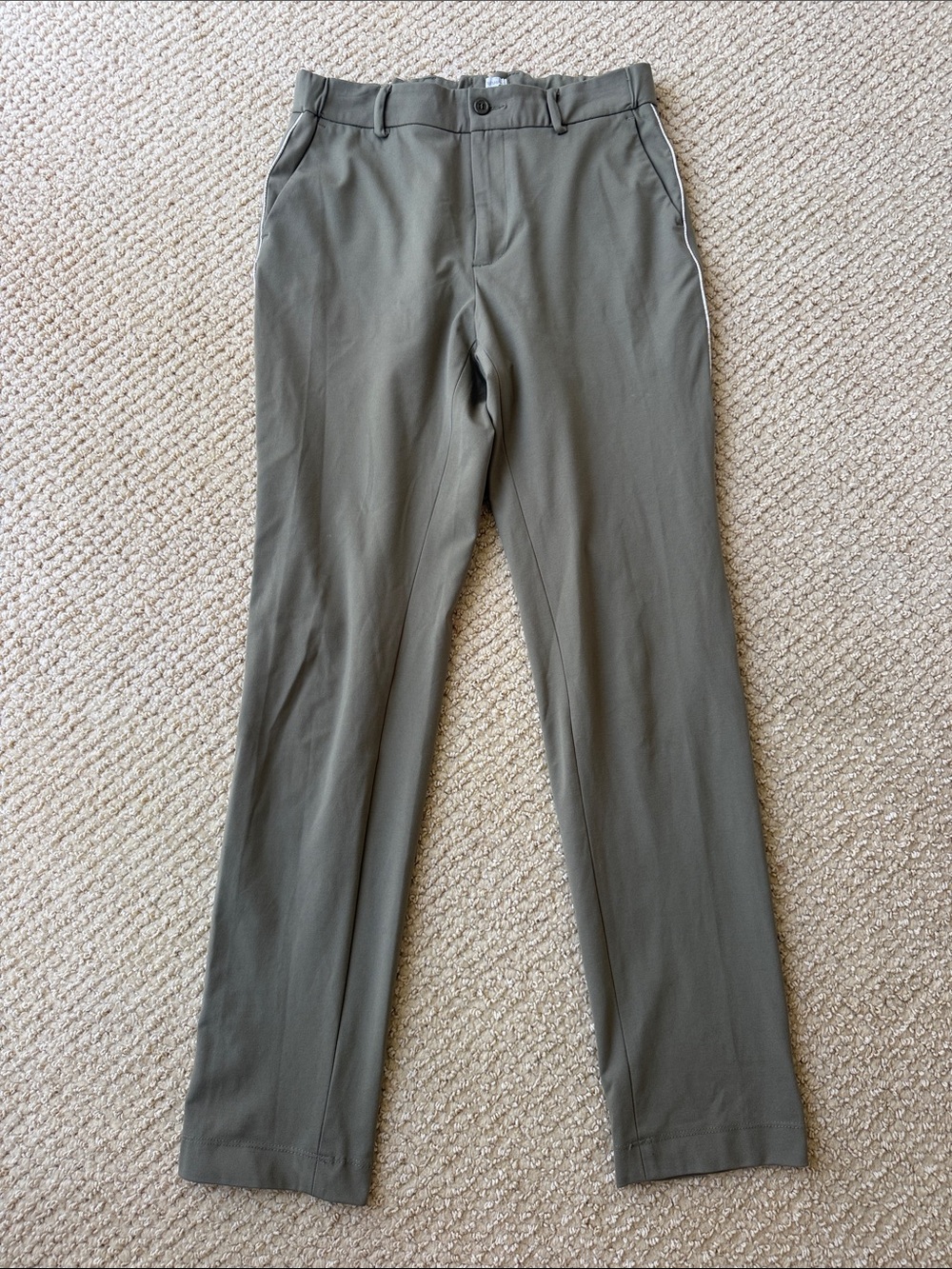 Nespresso Olive Straight-Leg Pants size XS